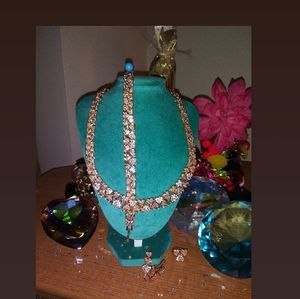 OLE SCHOOL 12kt gold heart necklace set